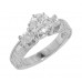 2.50 ct. TW Round Cut Diamond Antique Style Engagement Ring